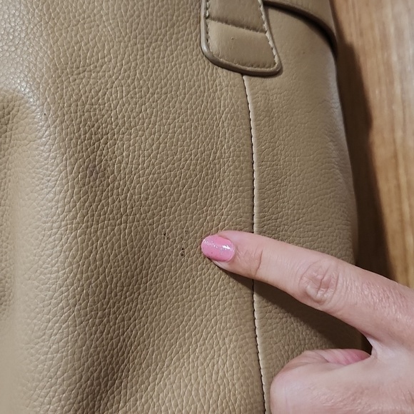 Jimmy Choo - Taupe Leather "Ramona" Shoulder Satchel - Picture 11 of 15